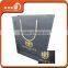 China supplier logo printing black paper bag with handle