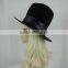 Black flannelette tall hat halloween party hat