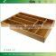 BH009 Bamboo Kitchen Utensil Case, Bamboo Tray for Utensils, Bamboo Divider