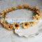 artificial handmade Bridal Hair flower girl head wreath & bridemaid halo woodland garland wreath crown DIY