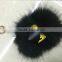 Wholesale price raccoon fur monster keychain