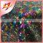 Wholesale Rainbow Sequin embroidery multi color Fabric for women