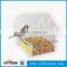 2015 new design clear acrylic automatic pet/bird feeder with suction cup
