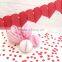 Red Paper Heart Garland HEART PAPER GARLAND BANNER BUNTING HANGING PARTY DECORATION TISSUE