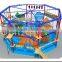 Indoor jungle gym playground, Challenging equipment climbing nets