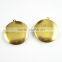 33MM raw copper round vintage locket,photo locket setting for vintage necklace 1110002