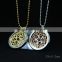 2016 newest stainless steel hollow window diffusing locket pendant