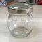 New round for jelly Mini cheap glass jam jar with mental lid for promotion