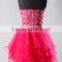 J-0094pink high quality luxury bling bling sexy crystal and sequin cooktail dresses