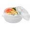 2 Tier Microwave Chinese Rice Noodle Portable Bun Vegetable Food Steamer