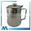Stainless Steel Milk Jug With Lid , Milk Ketlle Stainless Steel Milk Beaker