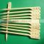 flat bamboo skewers with logo printed handle for food
