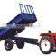 Tractor two wheel tipping trailer