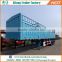 3 axle 50 tons high drop side board cattle gated stake steel cage cargo fence semi trailer for sale