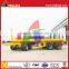 Full Type Flatbed Skeleton 20FT Shipping Container Dolly Transport Trailer With Turntable Drawbar