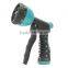 2 Piece 8-Pattern And Brass Metal Spray Nozzle Sets For Garden