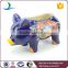 YSfp0004 Little colorful hand print ceramic pig flower pot for home