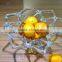 Hand Made Clear Cored Cheap Crystal Fruit Plate