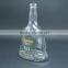 Special shape glass wine bottle 700ml glass cork bottle