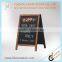 Magnetic slate chalkboard a-frame shape with double side chalkboards