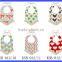 100% cotton baby dribble bibs strape adjustable tassel fringe cotton bibs