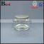 15/30/50/100g clear glass cream jar round shape glass jar for face cream
