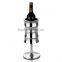 Unique Bamboo Shape Champagne Metal Stainless Steel Ice Bucket With Stander