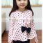 spring autumn baby girls clothing sets girl cartoon suit clothing children kids coat polka dot clothes pants T-shirt+pant