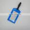 Soft pvc travel luggage Standard size pvc luggage tag suitcase tag