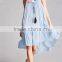 new design self-tie square neckline cami straps dresses women summer Pom Pom Dress