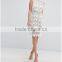 China fashion clothing/Embroidered Lace Hanky Hem Dress