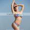 Undulating gradient sexy brisk underwire padded swimsuit