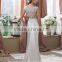 real cap sleeve lace satin sharara wedding dress
