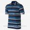 Wholesale Short Sleeve 100% Cotton Mens Polo Shirts With Highlight Stripe