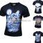 Mens O neck fashion tshirt with cartoon pattern