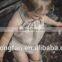 Beige Halter Girls Shorts Baby Clothes Romper Linen Baby Boutique Summer Outfit