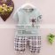 2016 latest design kids boy cloth children's clothing set for wholesale