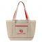 Boat Accent Tote Bag - features a full top zipper closure, front open pocket and comes with your logo.
