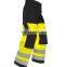 Hot sale poly cotton two tone high vis safety pants for men