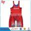 sublimation custom youth wrestling tank top singlets /wrestling bibs