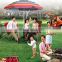 Outdoor sun-proof pole with metal tilt 210cm large size for promotion with customized logo print Beach umbrella frame