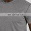 OEM design men gray quick drying 100% polyrster round neck short running t shirts training wear top