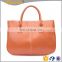 CR new business ideas europe most popular items simple style ladies leather handbag pink color pu tote bag custom