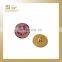 pink enamel gold plating metal sewing button