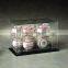 Round clear plexiglass pmma acrylic golf ball case