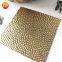 8k Titanium Gold embossed stainless steel plate for  decoration home