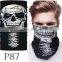 Factory Directly Sale High Quality Skull Style Face Scarf Neck Face Shield Seamless Tube Bandanas Buff Multifunctional Bandana