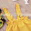 Sunflower Baby Girl Clothing Set Newborn Toddler Summer tops & shorts 2PCS Outfit for 3-18M