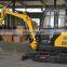 rubber or steel track excavator mini digger trench digger machine for sale