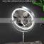 2020 New Amazon 8 inch LED make up Ring mirroor mental Glass 5x 10x Magnification Standing Make Up Mirror